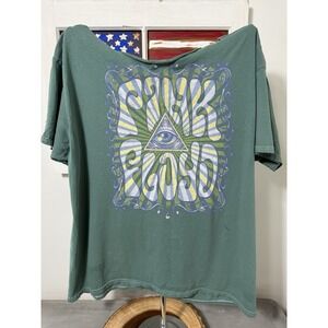 Vintage Green Pink Floyd Size XL - Note Altered / Cut Collar - See Photos